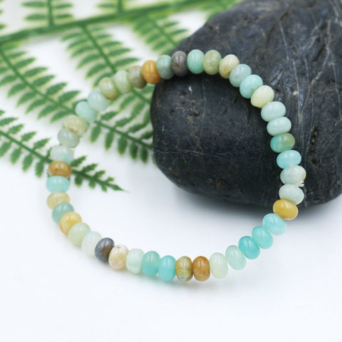 Nouveauté femmes Bracelet Amazonite boulier perles Bracelets pierre naturelle tibétain bouddhiste Bracelet hommes femme bijoux Tobillera ► Photo 1/6