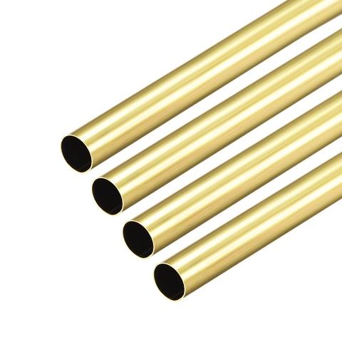 Uxcell 3 pièces 1mm 2mm 3mm 4mm 5mm 6mm 7mm 8mm 9mm 10mm OD laiton Tube rond 0.2mm ID sans soudure tuyau droit longueur 300mm ► Photo 1/5