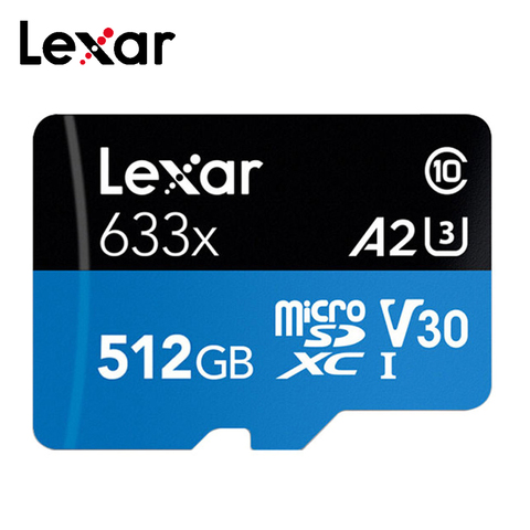 Lexar 633X carte Micro sd 256 go 128 go 64 go 32 go 95 mo/s 512 go 100 mo/s carte mémoire Class10 UHS-1 U3 mémoire flash cartes Microsd TF ► Photo 1/6