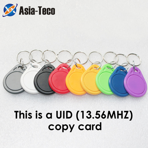 100 pièces/lot UID 13.56MHz IC Clone carte modifiable Smart Keyfobs clés étiquettes carte duplicateur copie IC clé porte-clés jeton étiquettes ► Photo 1/6
