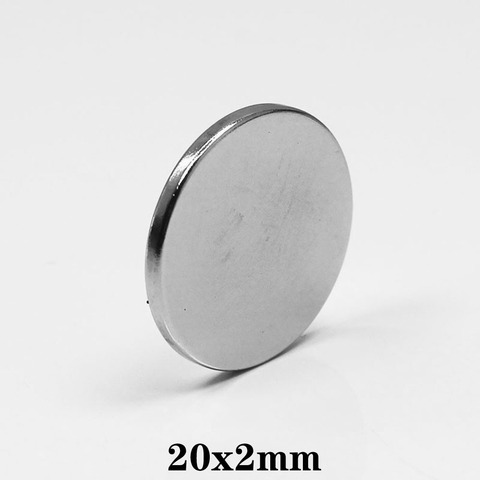 5 ~ 100 pièces 20x2mm puissant aimant magnétique fort 20mm x 2mm aimants permanents au néodyme disque 20x2mm feuille d'aimant rond 20*2 ► Photo 1/6