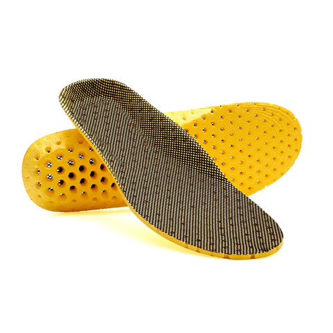 Semelles de Sport plates en Fiber de carbone Active, semelles orthopédiques, respirantes et déodorantes, Support de voûte plantaire, accessoires pour chaussures ► Photo 1/6