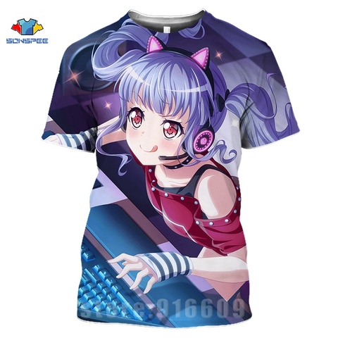 3d Anime idole Gril T-shirt imprimer amour Live hommes t-shirts femmes vêtements de sport Homme mode T-shirt mignon Gril Harajuku drôle chemises ► Photo 1/6