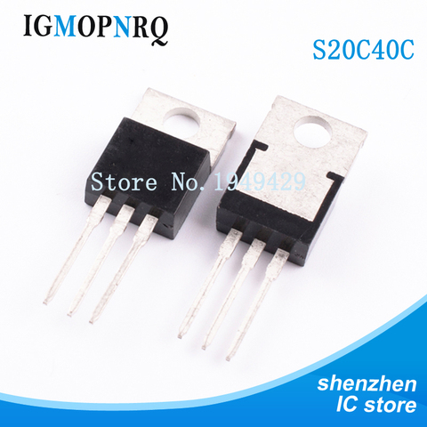 10 pièces/lot S20C40C TO-220 cathode commune 20A 40V Schottky diode nouveau ► Photo 1/2