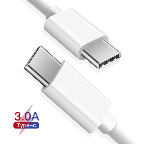 1m 2m blanc PD 65W USB Type C câble à USB C câble de Charge rapide câble de chargeur pour commutateur Note10 S10 Plus câble de Charge rapide 4.0 ► Photo 1/6