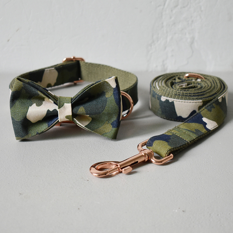 Collier de sécurité réglable pour chien, avec boucle, en Nylon, pour petits, moyens et grands animaux de compagnie masculins, Camouflage vert, disponible en quatre tailles ► Photo 1/6