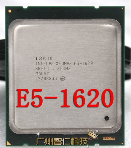 Intel Xeon E5 1620, 3.6GHz, Quad Core, 8 fils, processeur d'unité centrale 130W, LGA 2011 ► Photo 1/2