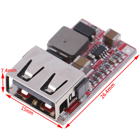 DC 12V/24V à 5V 3A 6-24V Mini chargeur de sortie USB Module d'alimentation abaisseur DC-DC convertisseur mâle réglable ► Photo 1/6