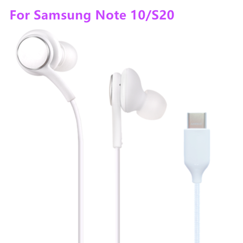 Pour Samsung Note 10 S20 écouteurs type-c dans l'oreille téléphone avec micro HIFI écouteurs sport casques pour Galaxy S10 Note10 8 9 Plus ► Photo 1/6