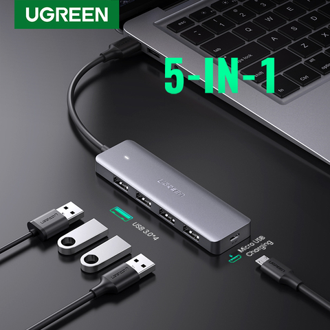 Ugreen – HUB USB 3.0 avec Micro-Charge, pour MacBook Surface Pro, accessoires d'ordinateur ► Photo 1/6