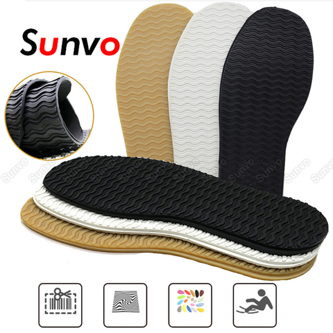 Sunvo semelles de chaussures en caoutchouc semelles semelles antidérapantes patins de pied pleine semelle protecteur Sneaker réparation travailleur chaussures autocollant bricolage Pad ► Photo 1/6