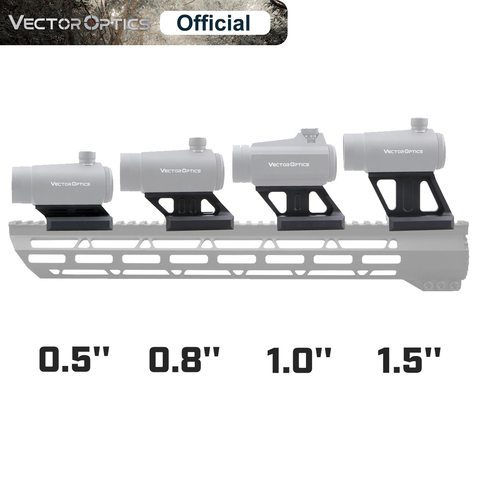 Vecteur optique point rouge Riser Rail Mount 0.5 