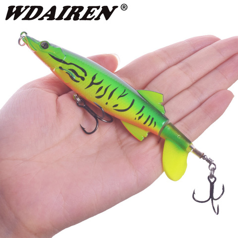 WDAIREN – leurre rigide avec hélice pour la pêche en surface, appât artificiel avec queue rotative, matériel pour pêcher, 13cm, 16g ► Photo 1/6