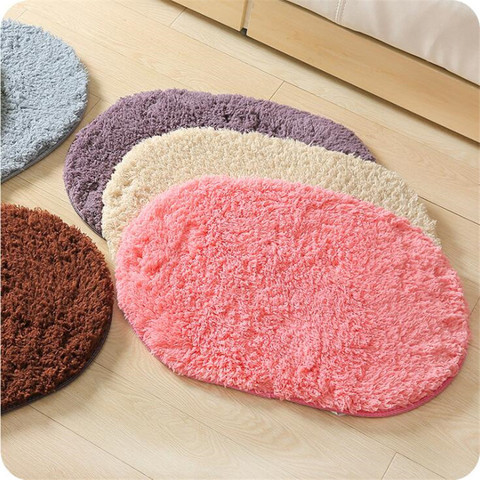 Tapis de bain antidérapant en microfibre, confortable, pour salle de bain, baignoire, salon, porte, escaliers, sol ► Photo 1/6