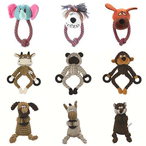 Animaux forme couineur chien à mâcher jouets pour petits chiens animaux accessoires peluche grinçant chiot jouets chien fournitures Mascotas produits ► Photo 1/6