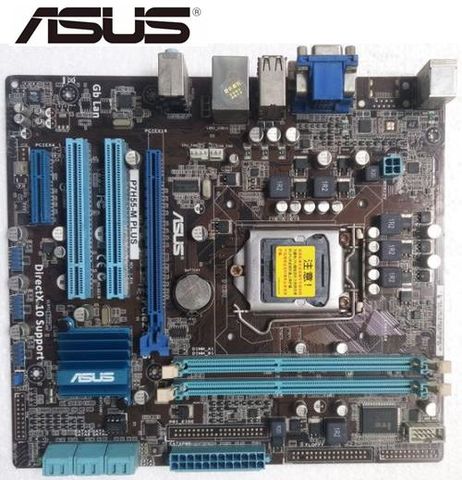 ASUS – carte mère P7H55-M PLUS LGA 1156 originale d'occasion, composant pour ordinateur de bureau, compatible avec processeurs I3, I5, I7, H55, type de mémoire DDR3 ► Photo 1/1