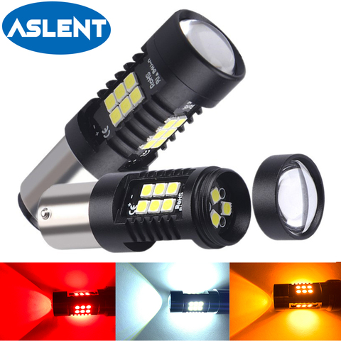 Ampoule LED BAU15S 1156 BA15S P21W, ampoule LED 1157 P21/5W R5W, 21 pièces 3030SMD, ampoules de voiture 12V-24V, 2 pièces ► Photo 1/6