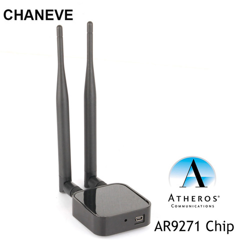 Carte réseau sans fil Atheros AR9271, 150Mbps, adaptateur WiFi USB sans fil avec 2 antennes pour Kali Linux/Windows/8/10 ► Photo 1/6