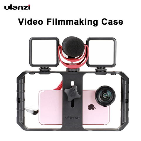 Ulanzi U Rig Pro Smartphone appareil vidéo avec 3 supports enregistrement vidéo stabilisateur de téléphone portable boîtier de tournage accessoires de tournage ► Photo 1/6