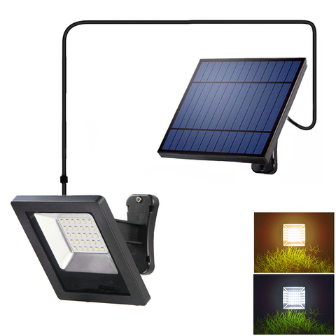 Solaire Lumière Led Extérieur Lampe de Jardin Lampe Solaire Lumière D'inondation Avec 5M DE CÂBLE Pour La Rue De Jardin Imperméable À L'eau Solaire Lumière De Jardin ► Photo 1/6