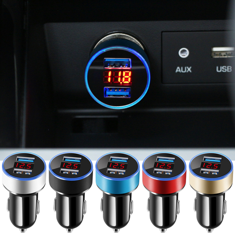 Chargeur de voiture double port USB 3.1A, affichage LED pour Chevrolet Cruze TRAX Aveo Lova Sail EPICA Captiva Malibu Volt Camaro Cobalt ► Photo 1/6