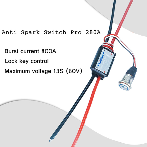 1 pièces Version de mise à niveau interrupteur Anti-étincelle ESC électrique étincelle protégeant 280A 13S pièces pour RC avion modèle de voiture planche à roulettes ► Photo 1/5