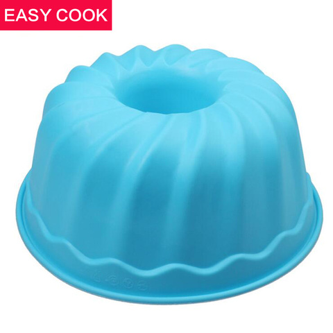 Moule à muffins et cupcakes en Silicone, couleur aléatoire, plat de cuisson antiadhésif, moule à gâteaux rond, grande forme de poêle à muffins ► Photo 1/6