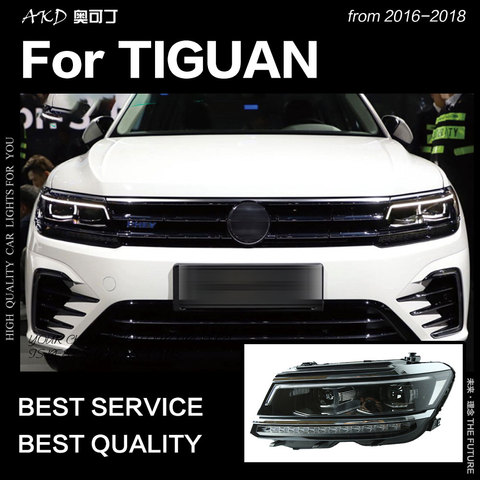 AKD voiture style pour VW Tiguan phares 2017 nouveau Tiguan L phare LED DRL caché lampe frontale ange oeil Bi xénon faisceau accessoires ► Photo 1/3