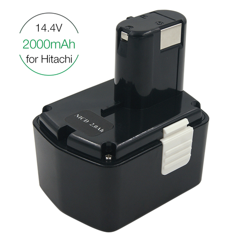 Batterie de remplacement ni-cd pour outils électriques Hitachi, 14.4V, 2000mAh, EB1412S, EB1426H, DS14DVF2, DS14DFL ► Photo 1/6