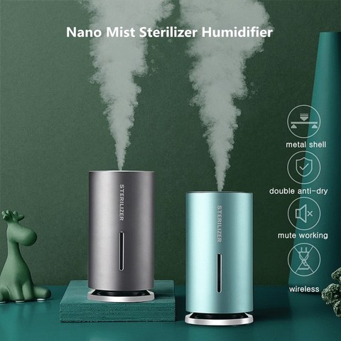 Humidificateur d'air de jet d'induction intelligente Portable 1200mah batterie voiture brumisateur diffuseur d'arôme USB humidificateur à ultrasons pour la maison ► Photo 1/6