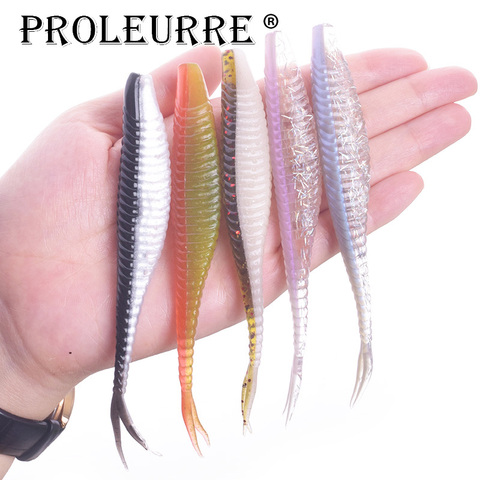 Lot de leurres flottants souples pour la pêche, matériel pour pêcher, wobbler, dorade, 120mm, 7g, 5 pièces ► Photo 1/6