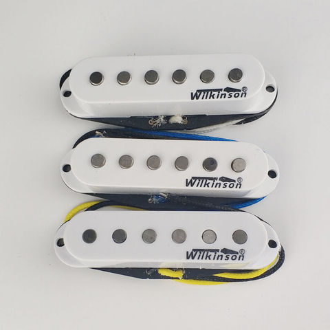 Pickups de guitare à bobine unique wilson Premium 60's WVS Alnico V blanc, fabriqués en corée ► Photo 1/3