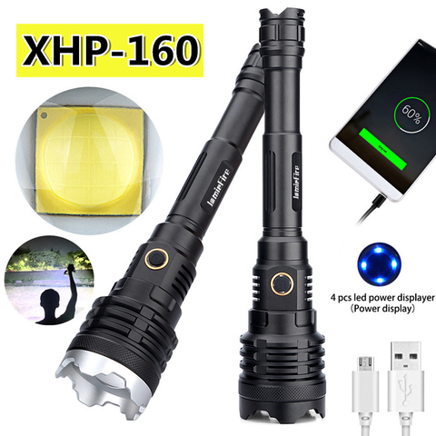 Lampe de poche DEL ultra puissante rechargeable - IP68 - 5 modes