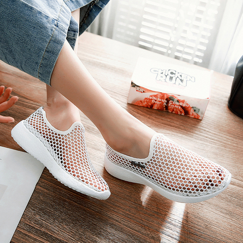 Sandales en maille pour femmes, chaussures De sport à la mode, douces et confortables, tendance 2022 ► Photo 1/6