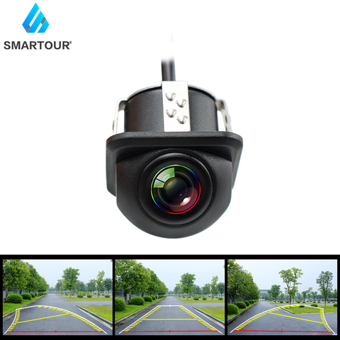 Smartour-caméra de recul intelligente, puces CCD Fisheye, Vision nocturne, Assistance au stationnement automobile, trajectoire de stationnement, ligne de stationnement, route de voiture ► Photo 1/6