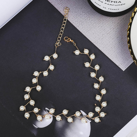LATS-Collier ras du cou perles pour femmes, simple, Collier de cou, mode coréenne, 2022, Bijoux ► Photo 1/5