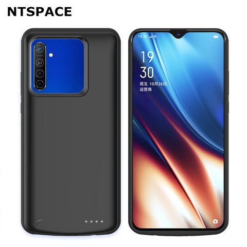 6500mAh chargeur de batterie housses pour OPPO Realme X2 XT boîtier de batterie couvercle de batterie externe pour OPPO Realme 5 Pro Realme Q étuis de charge ► Photo 1/6