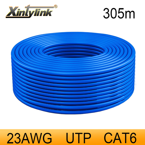 Xintylink RJ45 câble réseau Cat6 UTP pur cuivre non blindé paire torsadée 1000M ethernet Patch LAN pour routeur ADSL Modem commutateur ► Photo 1/6