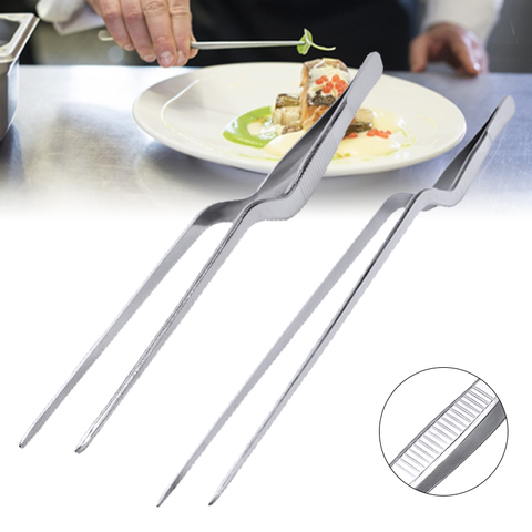 Pince pour Barbecue, pinces de cuisine en acier inoxydable, pinces à Barbecue longues, pour Barbecue, pinces à aliments de Chef, outils pour Barbecue ► Photo 1/6