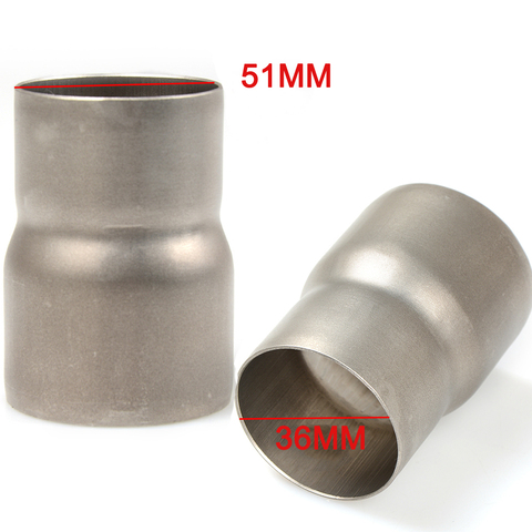 Tuyau d'échappement universel de moto 51-61mm 61mm à 51mm tête de soudure adaptateur de connexion moyenne 60-51mm 51-38mm Tube de tuyau de connecteur de réducteur ► Photo 1/6