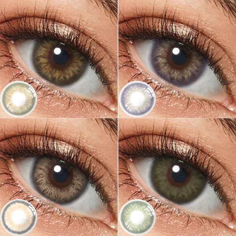 Lentilles de Contact multicolores de couleur verte pour les yeux, 1 paire ► Photo 1/6