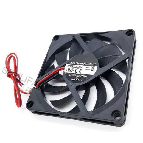 Véritable nouveau pour refroidisseur Master 5V 0.25A 8CM A8010-20RA-2JN-F1 8010 ventilateur 80*80*10MM ► Photo 1/2