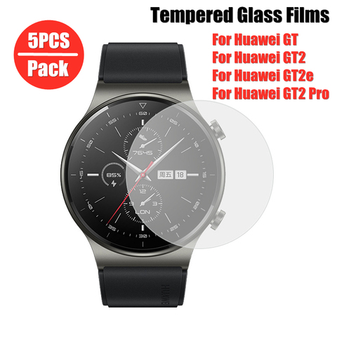 Protecteur d'écran, 5 pièces, Film en verre trempé pour Huawei Watch GT 2 Pro 46mm, pour huawei GT2 e GT 2e GT2e 42mm ► Photo 1/5