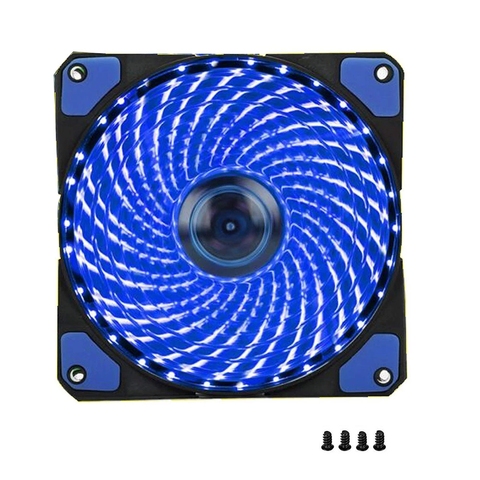 Ventilateur silencieux de refroidissement, 33 LED, 120mm, 1 pièce, pour boîtier d'ordinateur, refroidissement de CPU et radiateur, Ultra silencieux ► Photo 1/6