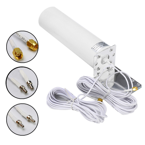 Antenne WiFi 16-18dBi 3G 4G CRC9/TS9/SMA connecteur mâle avec 5m double curseur externe pour routeurs Huawei ZTE ► Photo 1/6