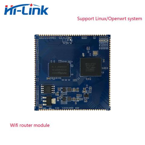 Livraison gratuite 2 pièces 1 GigE Gigabit Ethernet HLK-7621 GbE module de routeur Openwrt Version avec MT7621A chipset USB2.0/3.0 ► Photo 1/5
