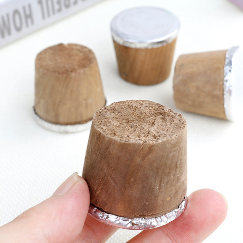 Bouchon Thermos scellé en bois avec bouchon de bouchon en liège ► Photo 1/5