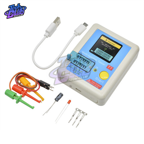 LCR-TC1 haute précision Transistor testeur Diode Triode capacité MOS/PNP/NPN LCR MOSFET TFT LCD écran ESR testeur multimètre ► Photo 1/6