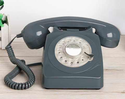 Téléphone portable à cordon avec cadran rotatif, Orange, Antique, à la mode, classique, Vintage, meilleur cadeau pour la maison ► Photo 1/6