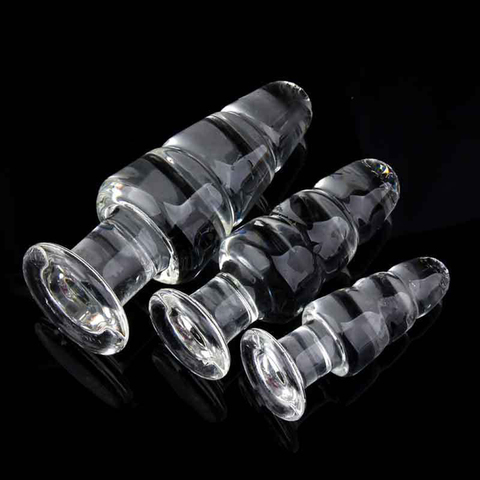 Glass Anal Plug Clear Crystal Anal Expander Dildo Sex Products Butt Plug Prostate Massager Anal Sex Toys For Women Men ► Photo 1/1